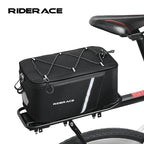 5L Bike Trunk Bag Waterproof Dustproof Large Capacity Mountain Bicycle Rear Seat Bag With Rain Cover Cycling Luggage Rear Basket