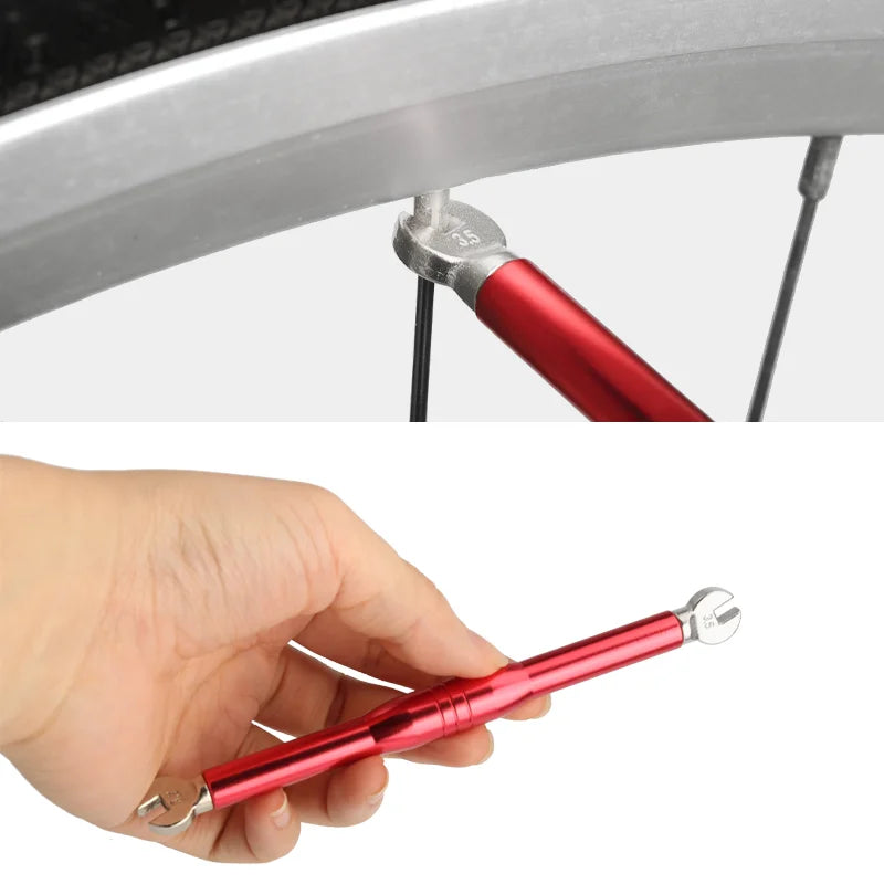Portable Bicycle Spoke Wrench Open 3.5/3.7mm Aluminum Alloy MTB Bike Wheel Rim Spanner Adjustment Correction Installation Tool