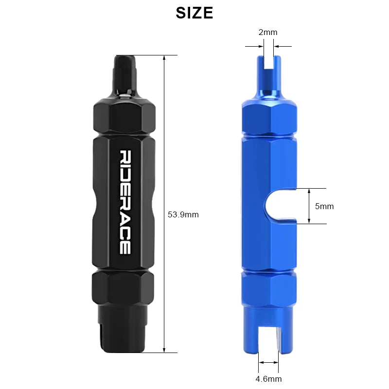1Pcs Bike Valve Core Remover Tool Tire Nozzle Installation Spanner Valve Core Tool Bicycle Schrader Presta Valve Removal Wrench