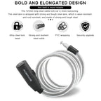Bicycle Lock Portable Anti-Theft Steel Cable Lock High Security Bike Cable Lock Cycling Accessories For Scooter Electric E-Bike