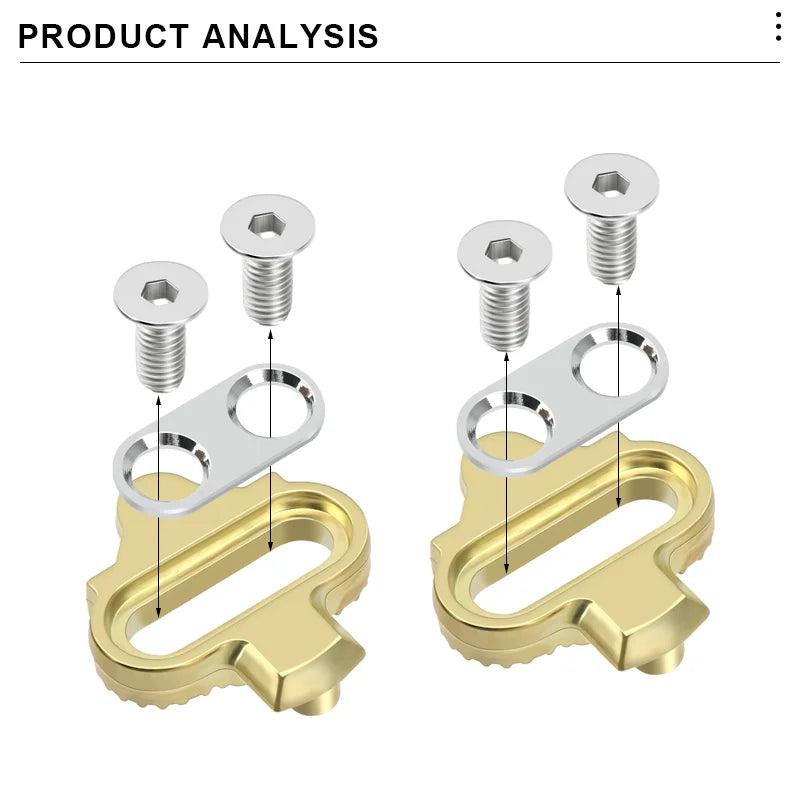 Mountain Bike Shoes Cleats for Shimano SPD Bicycle Shoe Pedal Clip MTB Pedal Cleats Multi-Release Spd Pedal Cycling Accessories