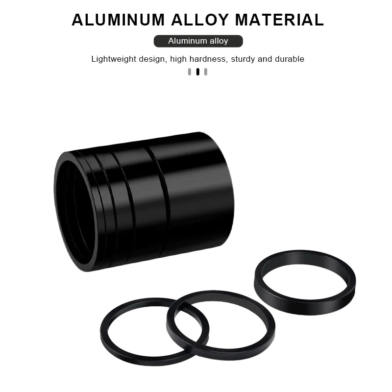 Bicycle Headset Spacer Aluminum Alloy For 28.6mm Bike Stem Washer Steerer Tube Fork Stem Height Adjust Ring For 2/3/5/10/20mm