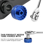 Bicycle BB Central Shaft Removal Install Tool Aluminium Alloy Bike Bottom Bracket Tool For 44MM BBR60 DUB16T BB-9100 FSA-386