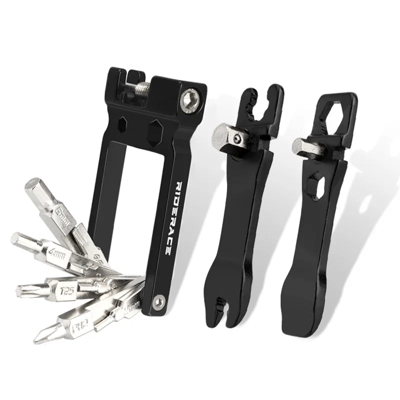 20 In1 Bicycle Repair Tools Kit Hex Spoke Wrench Mountain Road Bike Repair Screwdriver Tool Multi Function Foldable Wrench