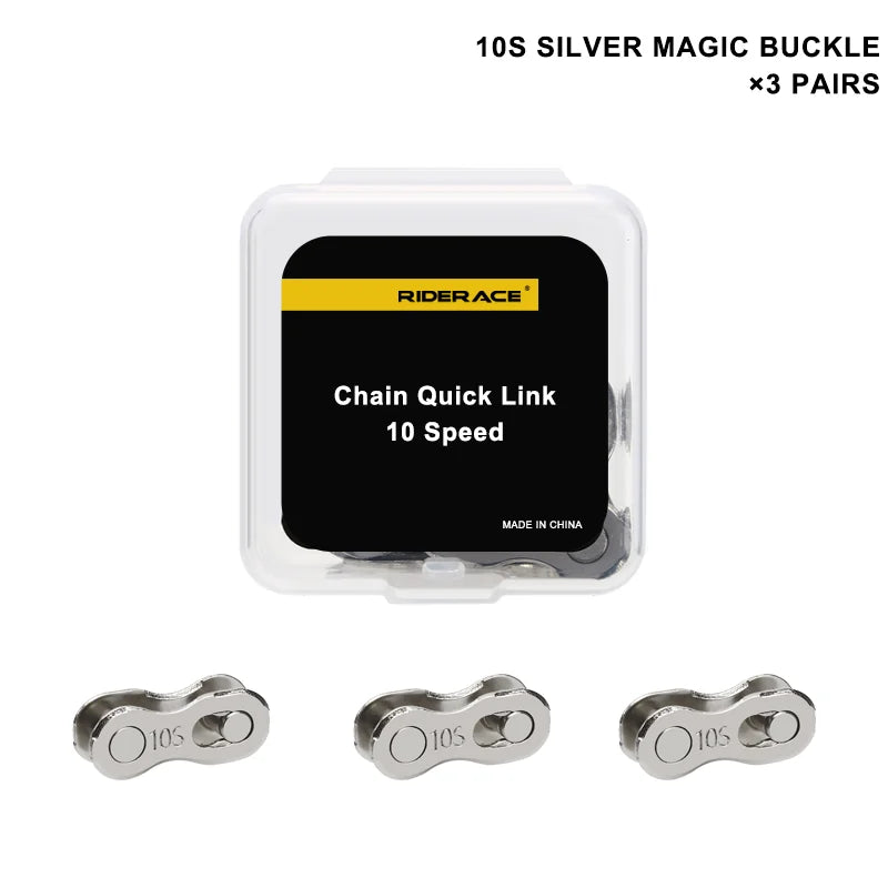 3 Pairs Bicycle Chain Connector Lock Quick Link For Road Bike Buckle Joint Magic Buckle MTB Cycling Parts 6/7/8/9/10/11/12 Speed