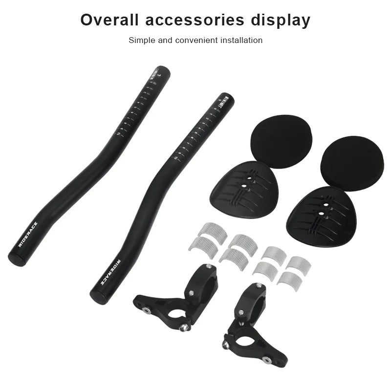 Bicycle Split Rest Handlebar Clip Aluminum Alloy Mountain Road Bike Long-Distance Race Bend Bar Straight TT Triathlon Extender