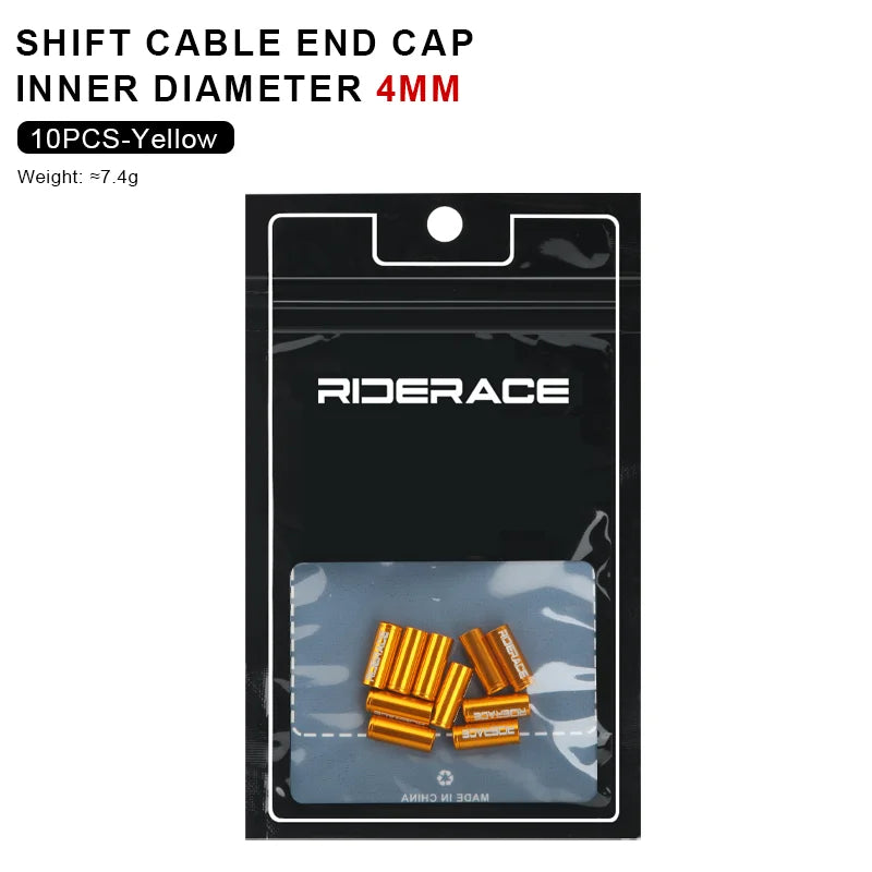 10Pcs/Lot Bicycle Derailleur Cable Housing End Cap Aluminum Alloy 4mm 5mm Bike Shift Brake Cable Ends Line Cap Wire Tube Plugs
