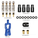 Bicycle Presta Tubeless Valve Core Kit Removable Aluminum Alloy Presta Valve Stem Caps Bike Tubeless Tire Valve Repair Tools