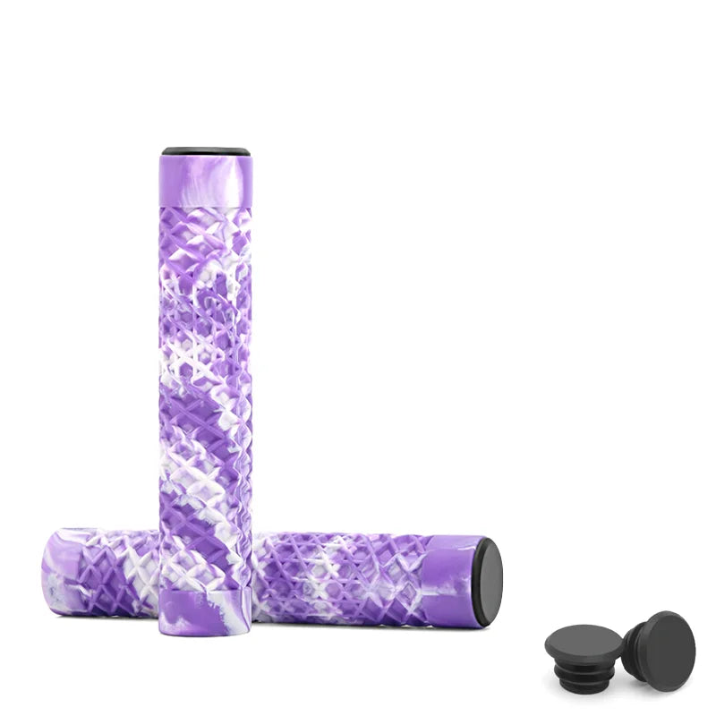 1Pair Bicycle Handlebar Grips Lengthening Non-Slip Soft Rubber Mountain Bike Grips For 22.2mm Handlebar Scooter Tricycle BMX