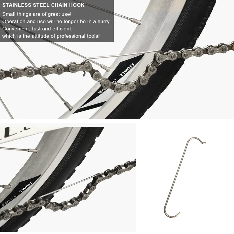 Bicycle Chain Breaker Splitter Cutter With Replace Pin Bike Chain Pin Remover Repair Tool For 7 8 9 10 11 Speed Chains Link