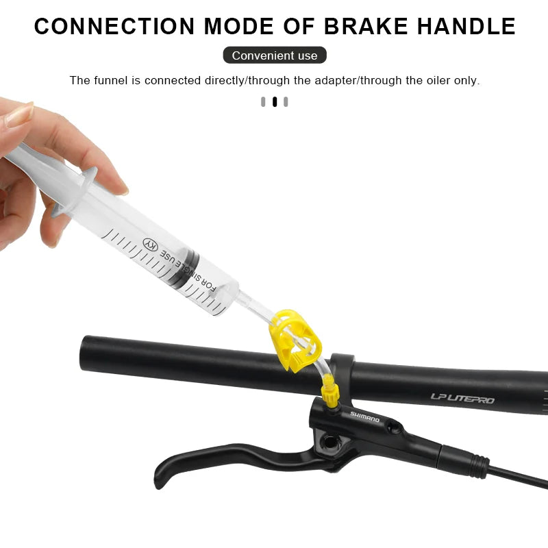 Bicycle Hydraulic Disc Brake Oil Bleed Kit Tools For Shimano Tektro Series Bike Brake Repair Tool Cycling Brake Oil Bleed Kit