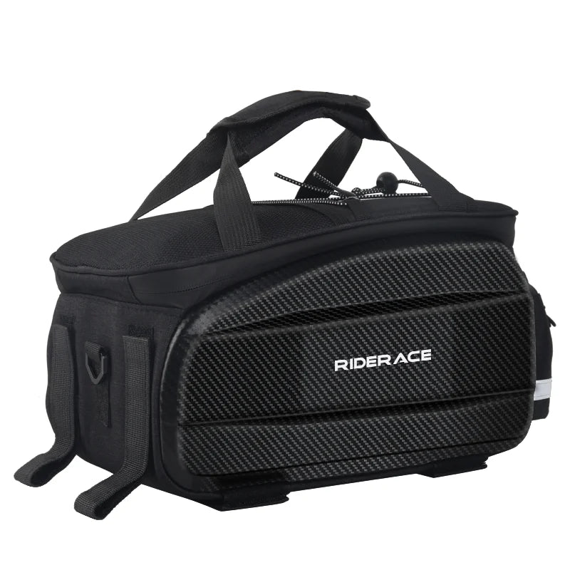 Bicycle Rear Seat Bag Eva Multi-Purpose Large Capacity Bike Travel Luggage Storage Bag Cycling Trunk Panniers Shoulder Handbag