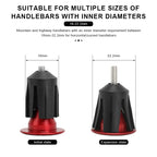 1 Pair Bike Handlebar End Plugs Aluminum Alloy Mountain Road Bicycle Handlebar End Cap Multi-color Cycling Handlebar Accessories