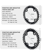 Bicycle Chainwheel 104BCD Round Shape Narrow Wide Mountain Bike Crankset Chainwheel Single Plate 32T/34T/36T/38T MTB Parts