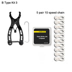 Bicycle Repair Tool Set Chain Wear Checker 6/7/8/9/10/11 Speed Joint Magic Buckle MTB Chain Link Plier Bike Buckle Chain Breaker