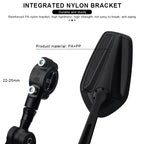 Bicycle Rear View Mirror 360° Adjustable Angles Clear Wide Range Bike Handlebar Rear View Mirror Electric Scooter Reflector