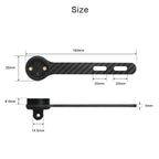 Bicycle Computer Holder Carbon Fiber Bracket Road Bike Stopwatch Speedometer Mount For Garmin Bryton Gopro Adapter Light Stand