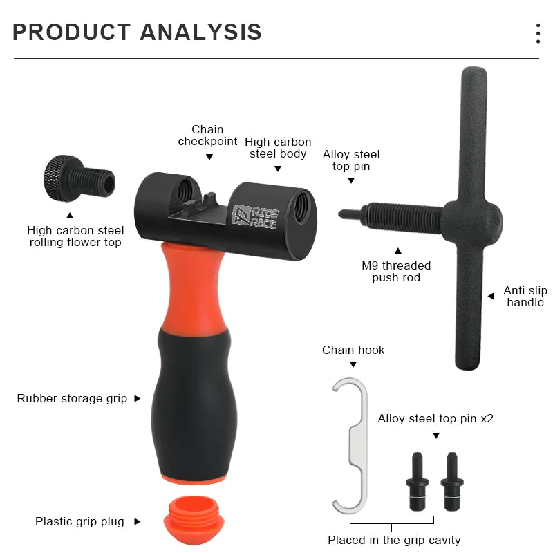 Bicycle Chain Pin Remover Professional Bike Link Breaker Splitter MTB Chains Cutter Repair Tool Device Accessories For Cycling