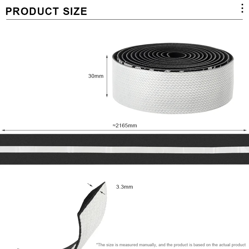 1Pair Road Bike Handlebar Tape Soft Comfortable Wrap Tape Bicycle Handlebar Tape PU EVA Durable Non-Slip Shock-Absorption