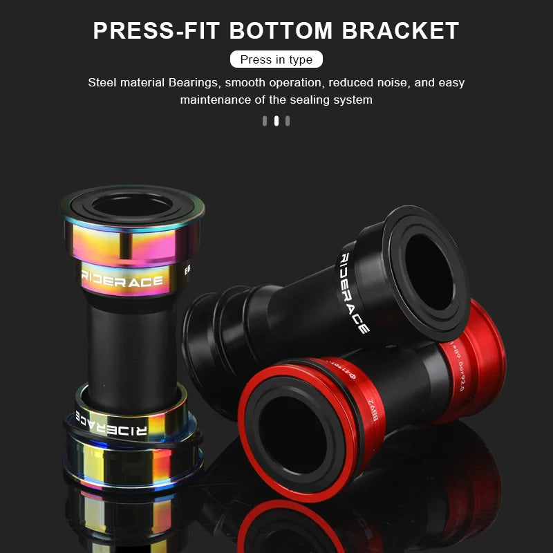 Bike Bottom Bracket Sealed Bearing 24mm BB86/92 Mountain Road Bicycle Bottom Bracket Pressfit Center Shaft Cycling Accessories