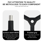 6 In 1 Bike Hex Allen Wrench Y Shape 3 Way Interchangeable Bits Carbon Steel Bicycle Hand Repair Tool Kit T25 PH2 Screwdriver
