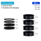 Bicycle Headset Spacer Aluminum Alloy For 28.6mm Bike Stem Washer Steerer Tube Fork Stem Height Adjust Ring For 2/3/5/10/20mm
