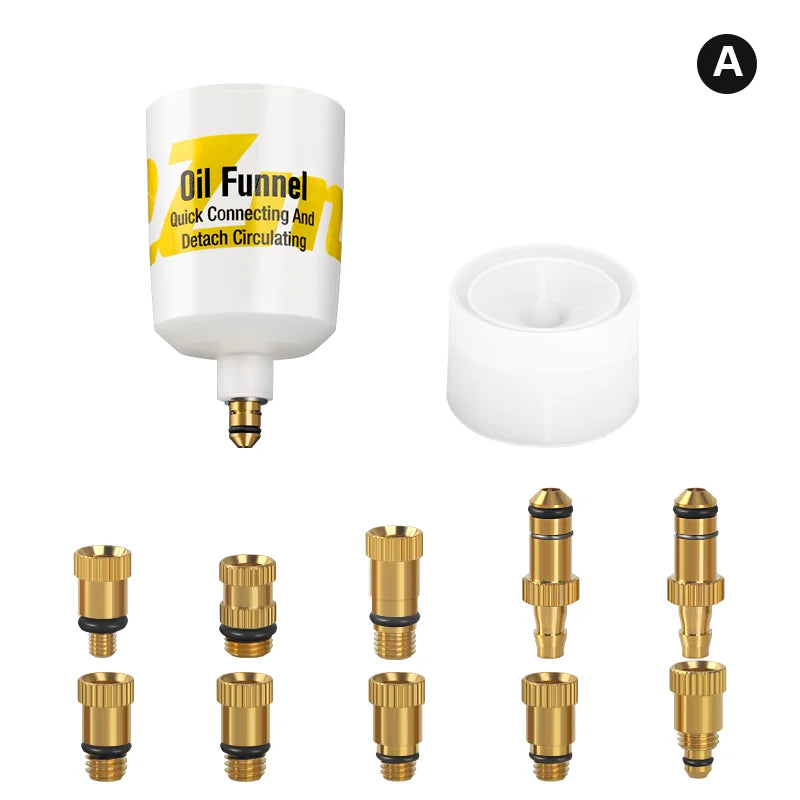 Bicycle Hydraulic Disc Brake Mineral Oil Bleed Kit Bike Oil Bleed Adapters Filling Joint Tools Cycling Repair Tool For SHIMANO