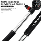 Portable Bicycle Pump 160PSI High Pressure With Gauge MTB Road Bike Hand Tire Air Inflator For AV FV Presta Schrader Valve