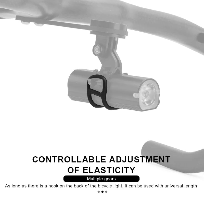 5/10Pcs Bicycle Front Light Torch Fixing Band Bike Light Torch Holder Bungee Stretch Rubber Straps Cycling Handlebar Light Strap