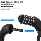 Bike Chain Lock 5-Digit Password High Security Anti-Theft Thicken Bicycle Password Lock Outdoor Cycling Accessories For Scooter