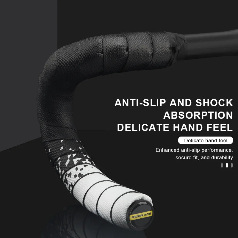 1Pair Road Bike Handlebar Tape Soft Comfortable Wrap Tape Bicycle Handlebar Tape PU EVA Durable Non-Slip Shock-Absorption