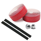 Bicycle Handlebar Tape MTB Road Bike PU Leather Perforated Belt Breathable Cycling Handle Bar Wrap Straps Fixed Gear Belt