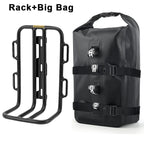 New Bicycle Fork Bag Waterproof Bike Front Fork Bag Aluminum Alloy Front Fork Shelf Portable Cycling Rear Seat Trunk Pannier