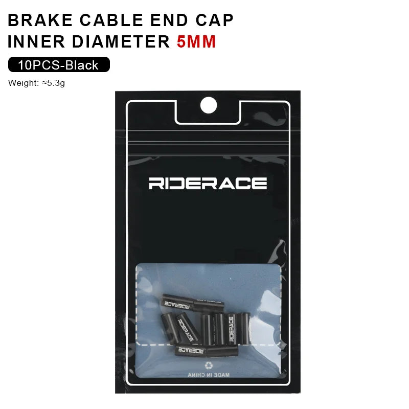10Pcs/Lot Bicycle Derailleur Cable Housing End Cap Aluminum Alloy 4mm 5mm Bike Shift Brake Cable Ends Line Cap Wire Tube Plugs