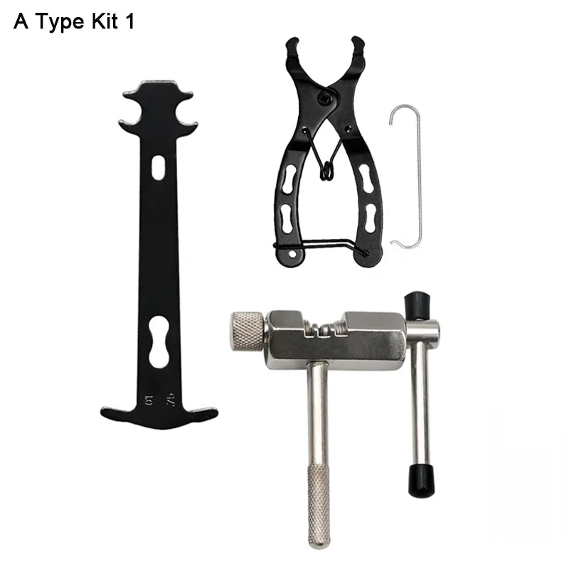 Bicycle Repair Tool Set Chain Wear Checker 6/7/8/9/10/11 Speed Joint Magic Buckle MTB Chain Link Plier Bike Buckle Chain Breaker