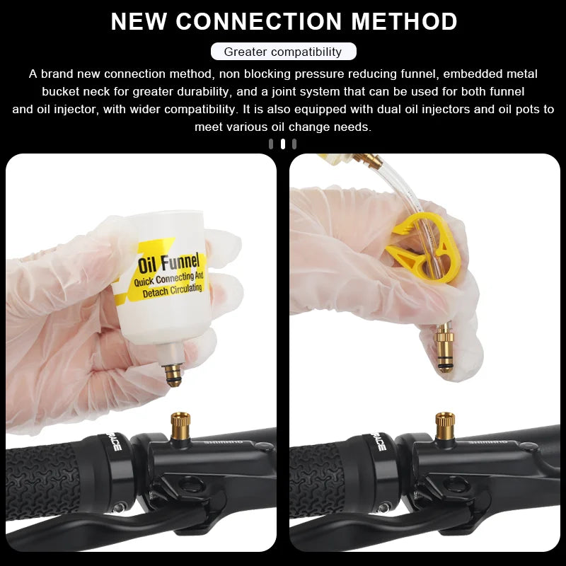Bicycle Hydraulic Disc Brake Mineral Oil Bleed Kit Bike Oil Bleed Adapters Filling Joint Tools Cycling Repair Tool For SHIMANO