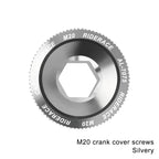 Bicycle Crank Arm Fixing Bolt Crankset Nut Aluminum Alloy MTB Bike Crank Cover Screw Cap M18 M20 Bolt For Shimano Crank Bolt Cap