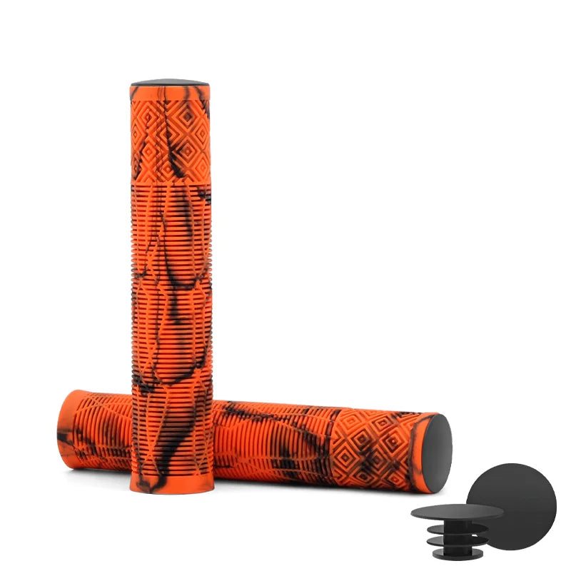 Bicycle Handlebar Grips Rubber Soft Non-Slip Shockproof Mountain Bike Handlebar Cover Lengthening Thickening Cycling Accessories