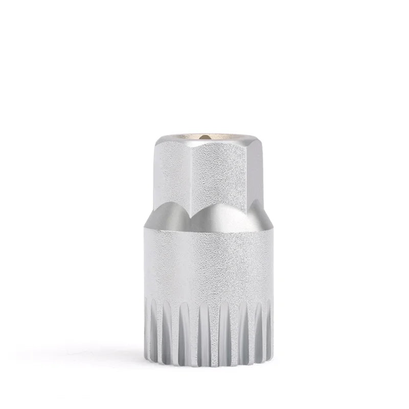 Bicycle Bottom Bracket Removal Tool 20 Teeth Square Hole Spline Sleeve Repair Tool Bike Remover Fixing Rod Anti-Drop Screw Tool