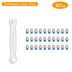 30/50Pcs Bicycle Pedal Anti-Skid Bolt With Offset Spanner Set M4 Steel Stud Pin Nail MTB Road Bike Hexagona Pedal Pin Screws Set