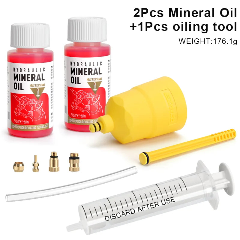 Bicycle Brake Bleed Set Bike Brake Mineral Oil For Shimano Hydraulic Disc Brake Bleeding Tool Cycling Brake Oil Bleed Kit Tool