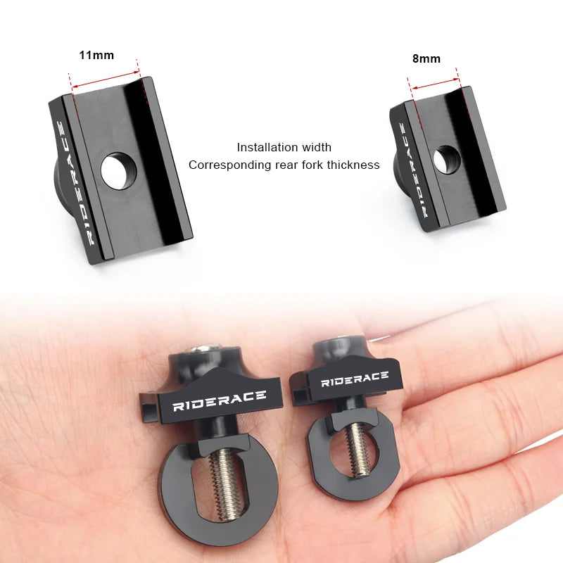 Bicycle Chain Tensioner Fastener Aluminum Alloy Bike Chain Tension Guard Bolt Screw Single Speed Adjuster Cycling Accessories