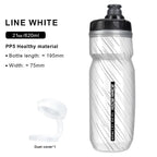 620ML Bike Water Bottle PP Dual Layer Insulated Thermal Cup Bicycle Bottle Portable Squeeze Drinking Outdoor Riding Sport Kettle