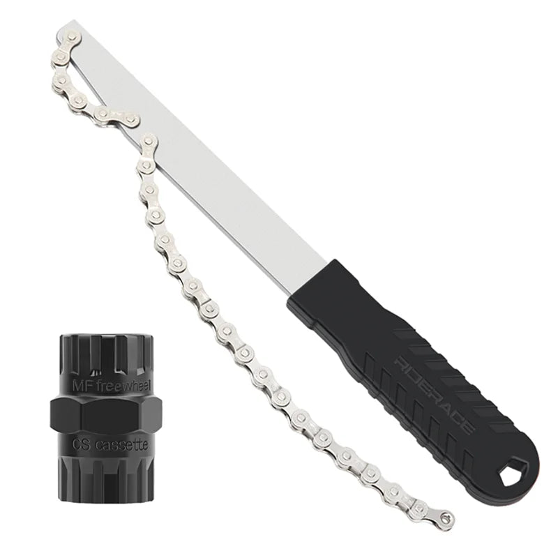 Bike Cassette Flywheel Wrench With Flywheel Remover Socket Tool Wear-Resistant High Strength Steel Portable Bicycle Repair Tool