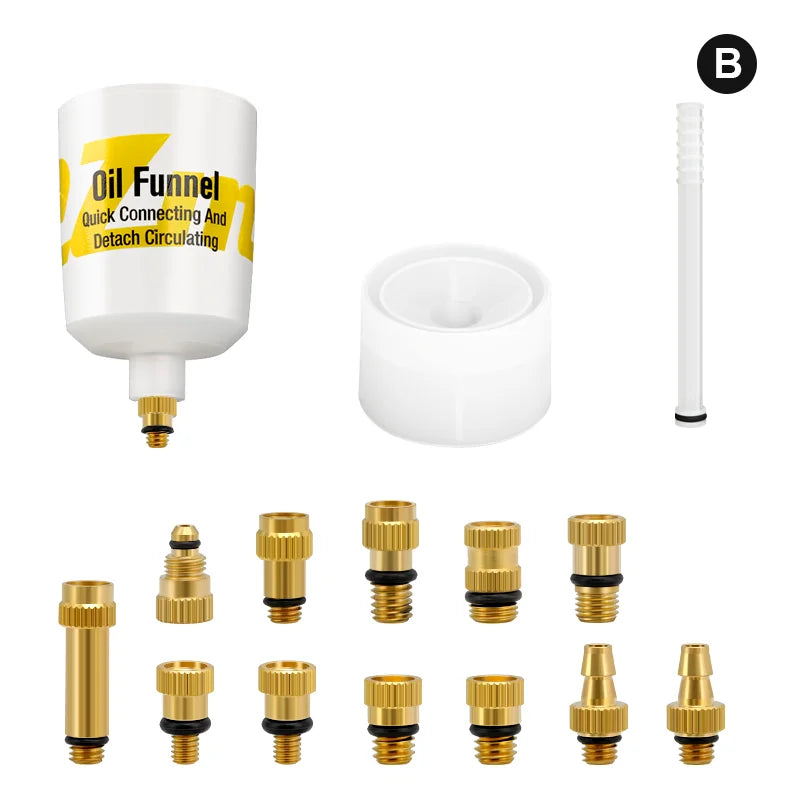 Bicycle Hydraulic Disc Brake Mineral Oil Bleed Kit Bike Oil Bleed Adapters Filling Joint Tools Cycling Repair Tool For SHIMANO