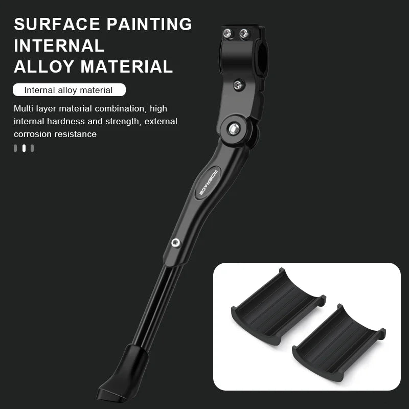 Bicycle Kickstand Aluminium Alloy Side Rear Kick Stand Adjustable Bike Parking Rack Support Solid Reliable Cycling Accessories