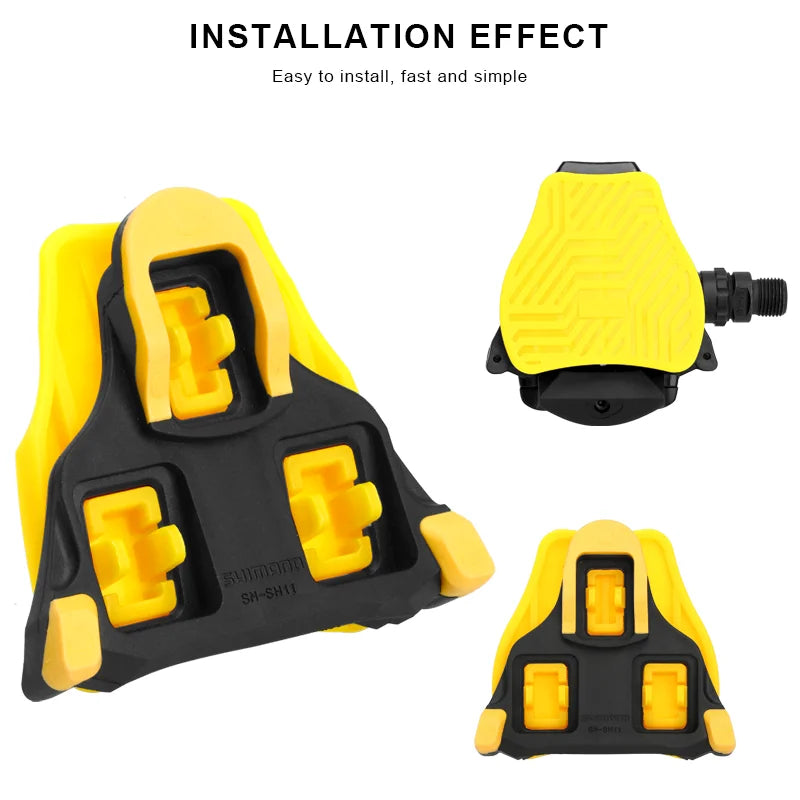 Bicycle Pedal Adapter Plate Road Bike Lock Pedal Converter Nylon Self Locking Cleats Fit Shimano SPD System Cycling Accessories