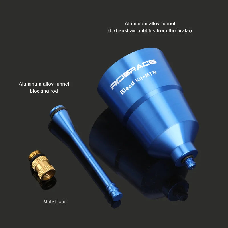Bicycle Disc Brake Bleed Kit MTB Road Bike Disc Brake Oiling Tool Funnel Bleed Adapter Kit Cycling Repair Tools For Shimano