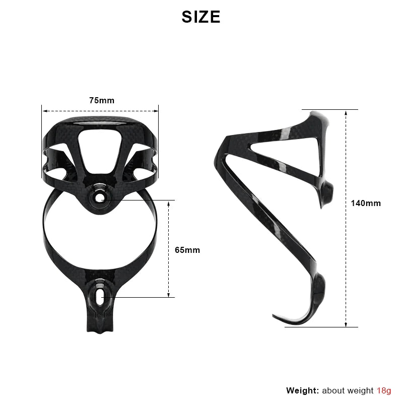 Full 3K Carbon Fiber Bike Water Bottle Holder Mountain Road Bicycle Bottle Rack Outdoor Sports Bottles Cage Holder Matte Glossy