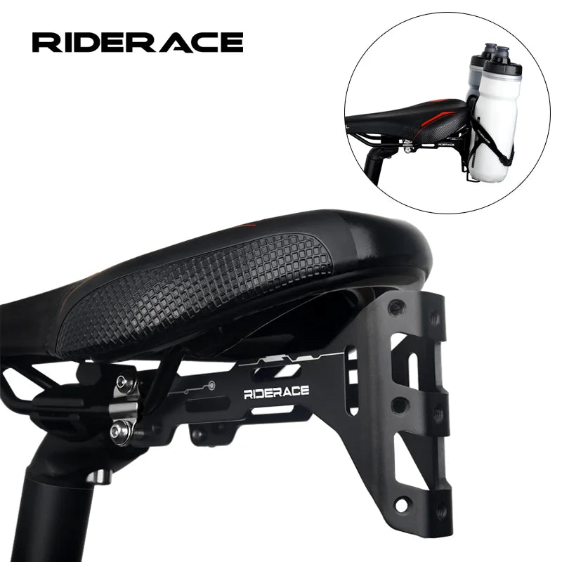 Bicycle Water Bottle Cage Extender Aluminium Alloy Bike Saddle Dual Bottles Rack Holder Cycling Water Bottle Holder Adapter